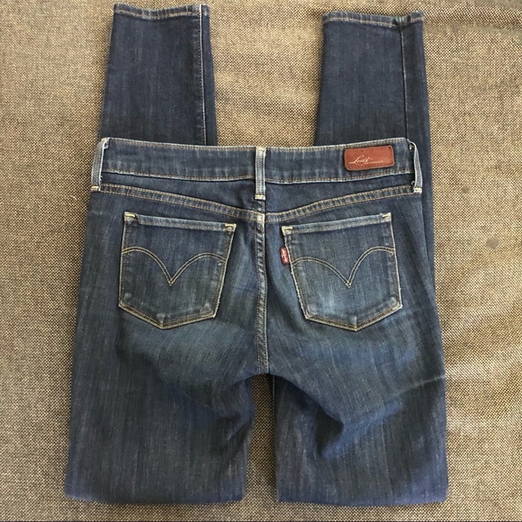 Levi’s dark blue denim skinny jeans size W24 L29 - Picture 4 of 9